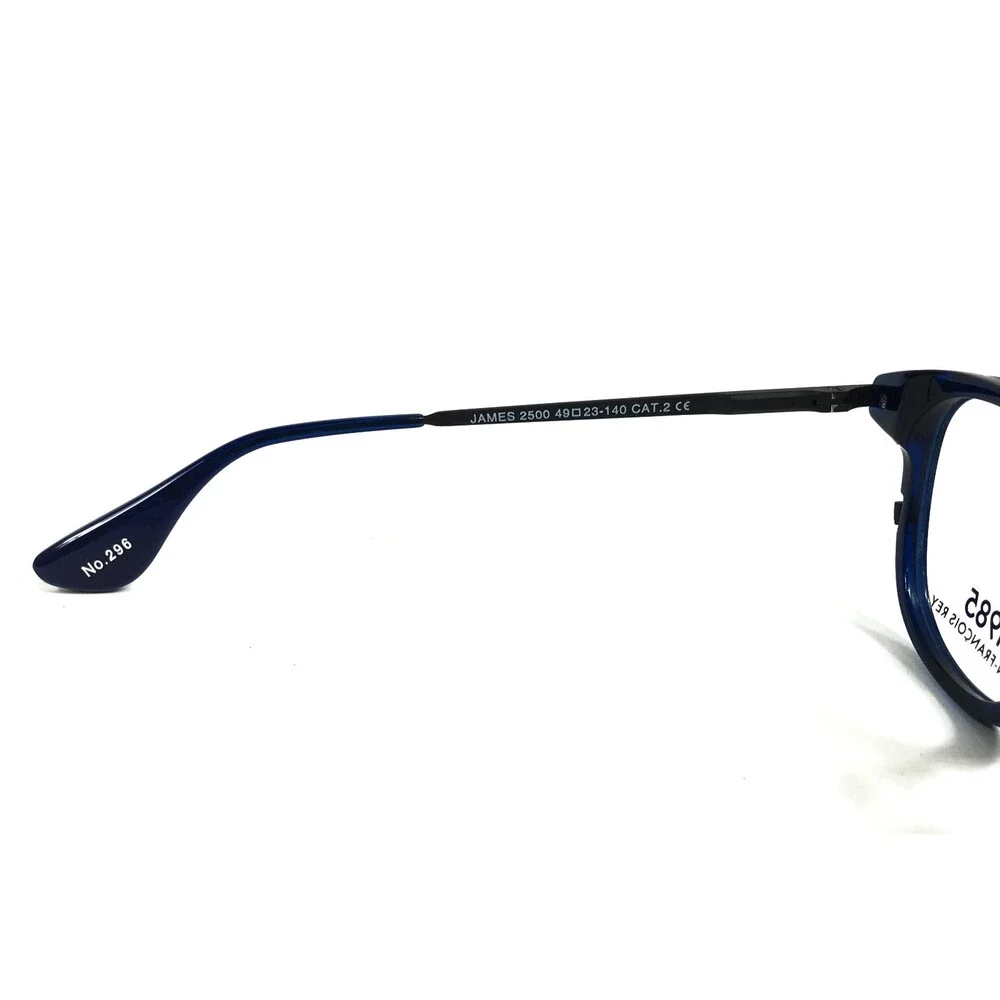 Jean-Francois Rey Eyeglasses Frames JAMES 2500 Black Blue Full Rim 49-23-140